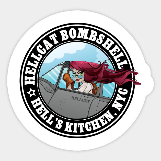 HellCat Bombshell Sticker by D_Wall